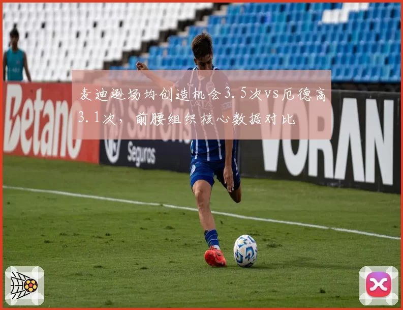麦迪逊场均创造机会3.5次vs厄德高3.1次，前腰组织核心数据对比