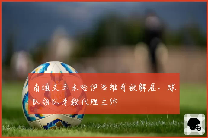 南通支云米哈伊洛维奇被解雇,球队领队李毅代理主帅